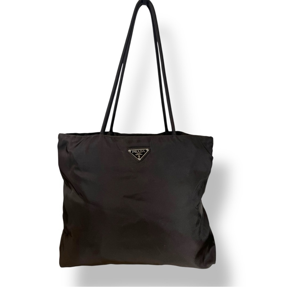 Authentic PRADA made in Italy, Black Nylon Tote